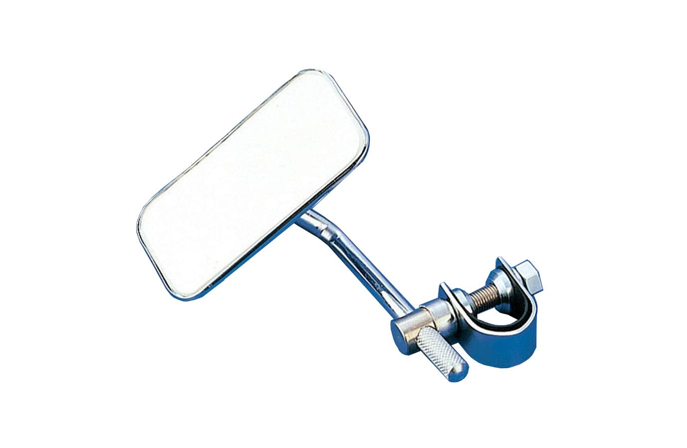 

Kijima Motorcycle Mirror Clamp Type Mini Square Type 52 x 109mm For Left and Right Use Steel Plated Finish 203-9124
