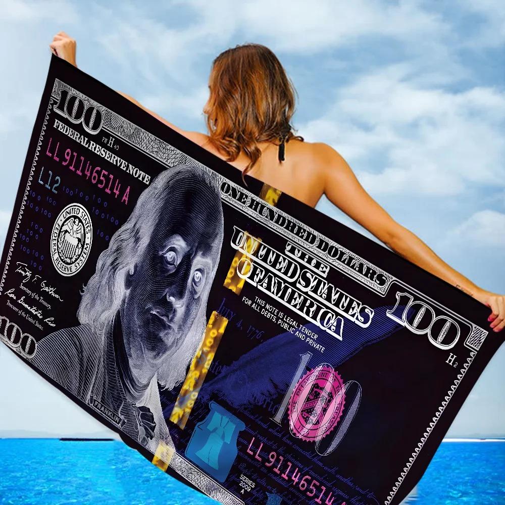 Creative USA Dollar Towel Microfiber Beach Towel Absorbent Quick dry Soft Yoga Swimming Resort Mountain Climbing Towel