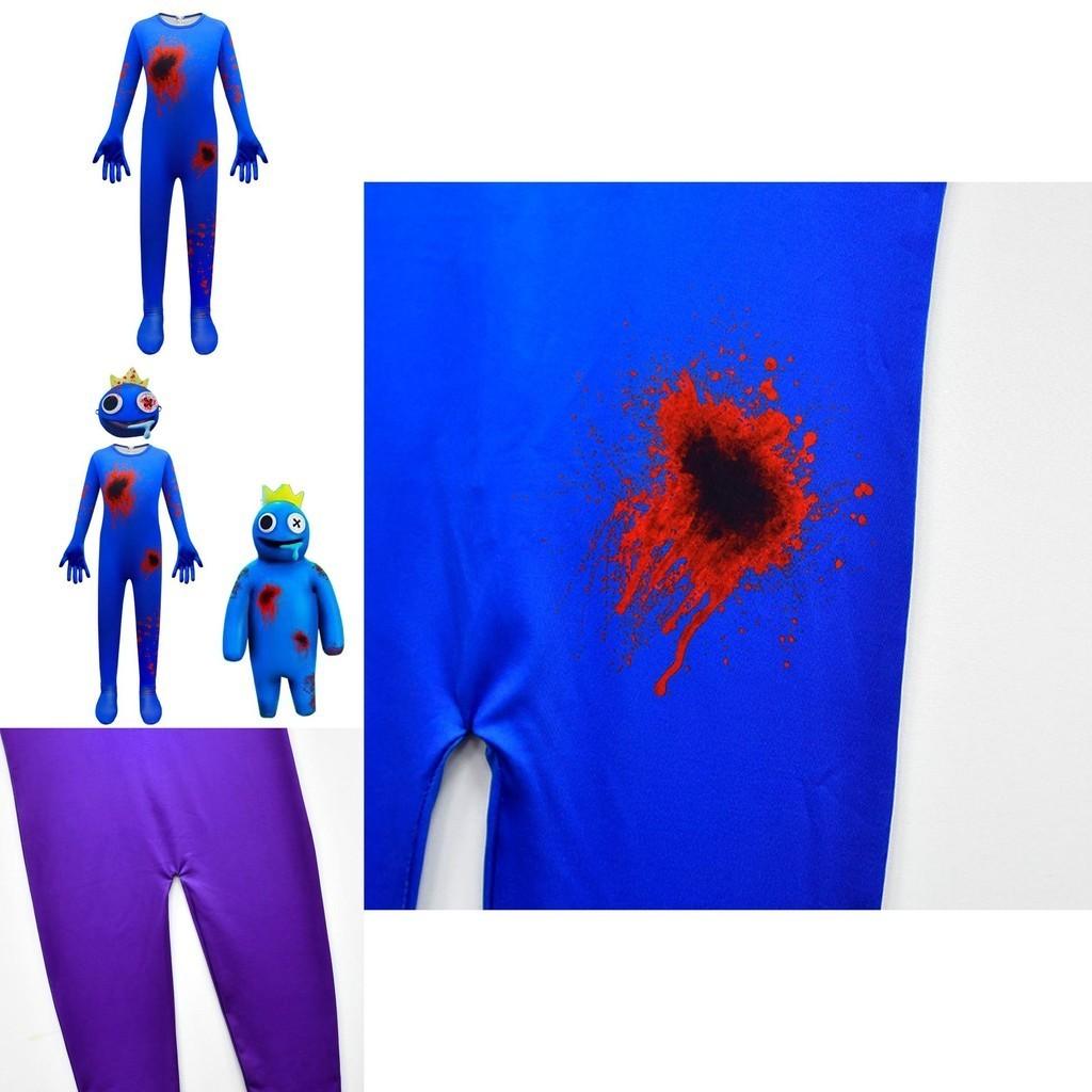 Costume Cosplay Roblox Rainbow Friends Pour Enfants Vivez le Jeu Comme un Personnage avec Combinaison et Masque