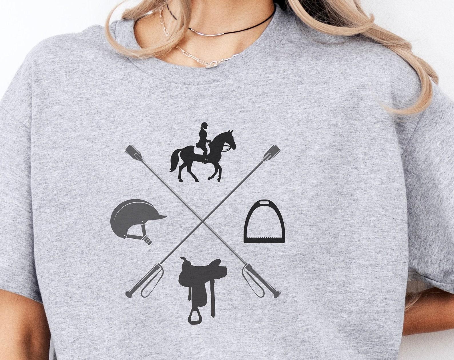 Equestrian Tee, Gift for Equestrian, Equestrian Lover Gift, Dressage Shirt, Horse Riding T-Shirt, Jumper Shirt, Gift for Rider, Rider Shirt S