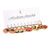 Fashionable Halloween Pumpkin Black Cats Dangle Earrings Festival Charm Syurdy Alloy Jewelry Accessory for Parties