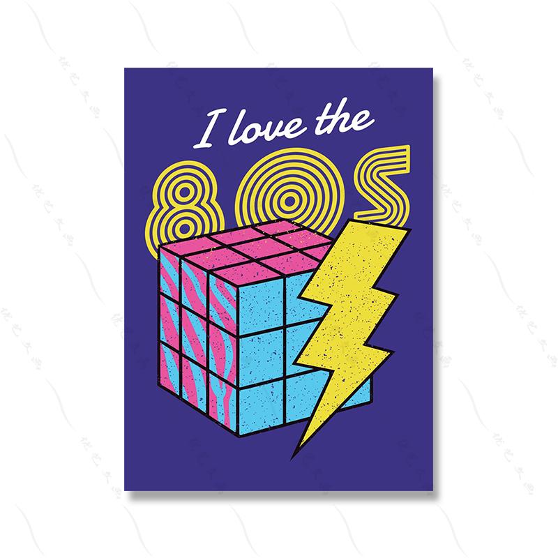 Groovy 60. léta Láska Moderní móda Umělecký plakát Tisk Hippie Soul Citát Kreslený Účesy Dívka Pokoj Obraz na plátně Domácí dekorace