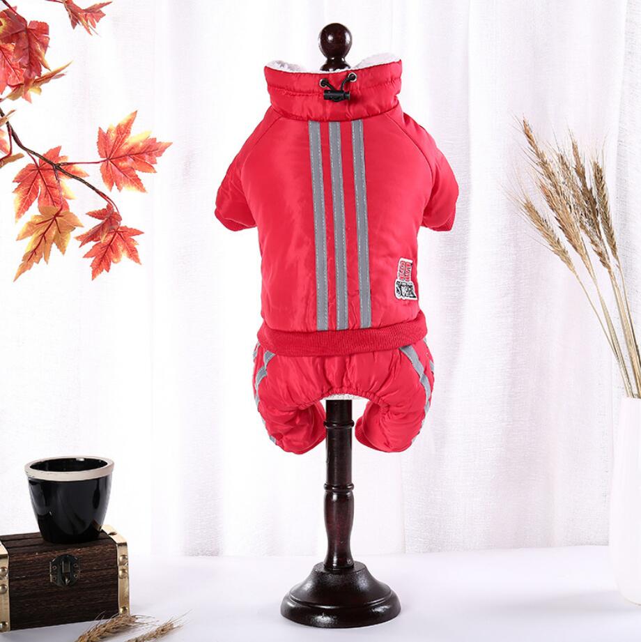 Χειμερινή Ολόσωμη Φόρμα Σκύλου Φλις Ολόσωμη Φόρμα για Σκύλους Ζεστό Παλτό Σκύλου Ρούχα Κατοικίδιων για Μικρόσωμους Σκύλους Μπουφάν Κουταβιού Ριγέ Ρούχα για Γιορκσάιρ Τεριέ