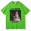 Funny Yas Queen Slayyyy Rat Graphic Tshirt Men Women Fun Joke Humor Meme Print T Shirts Summer Male Fashion Casual Tshirt Tops