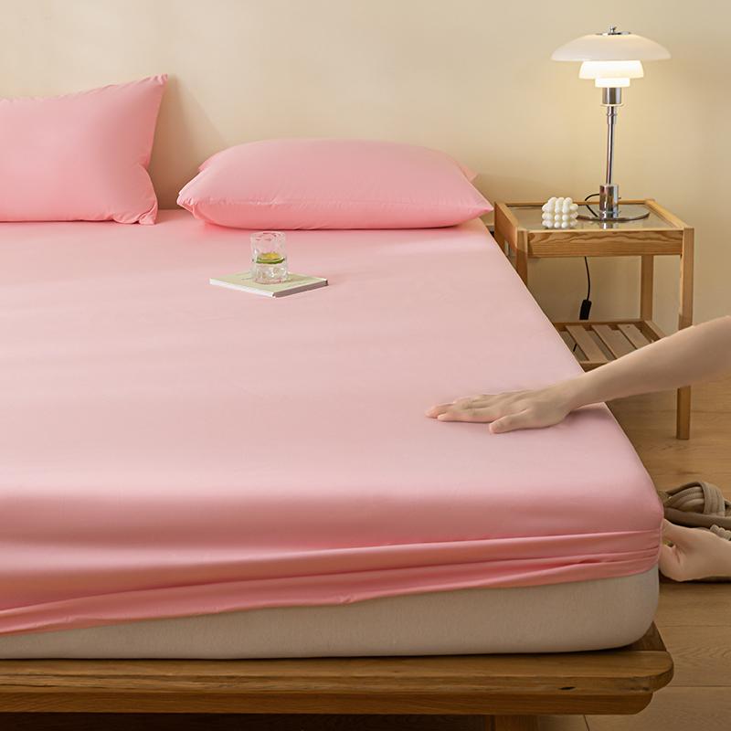 

100% Waterproof Mattress Cover Protector Adjustable Non-slip Bed Fitted Sheet With Elastic Band for King Queen 90/140/160/200 90x200x30cm розовый