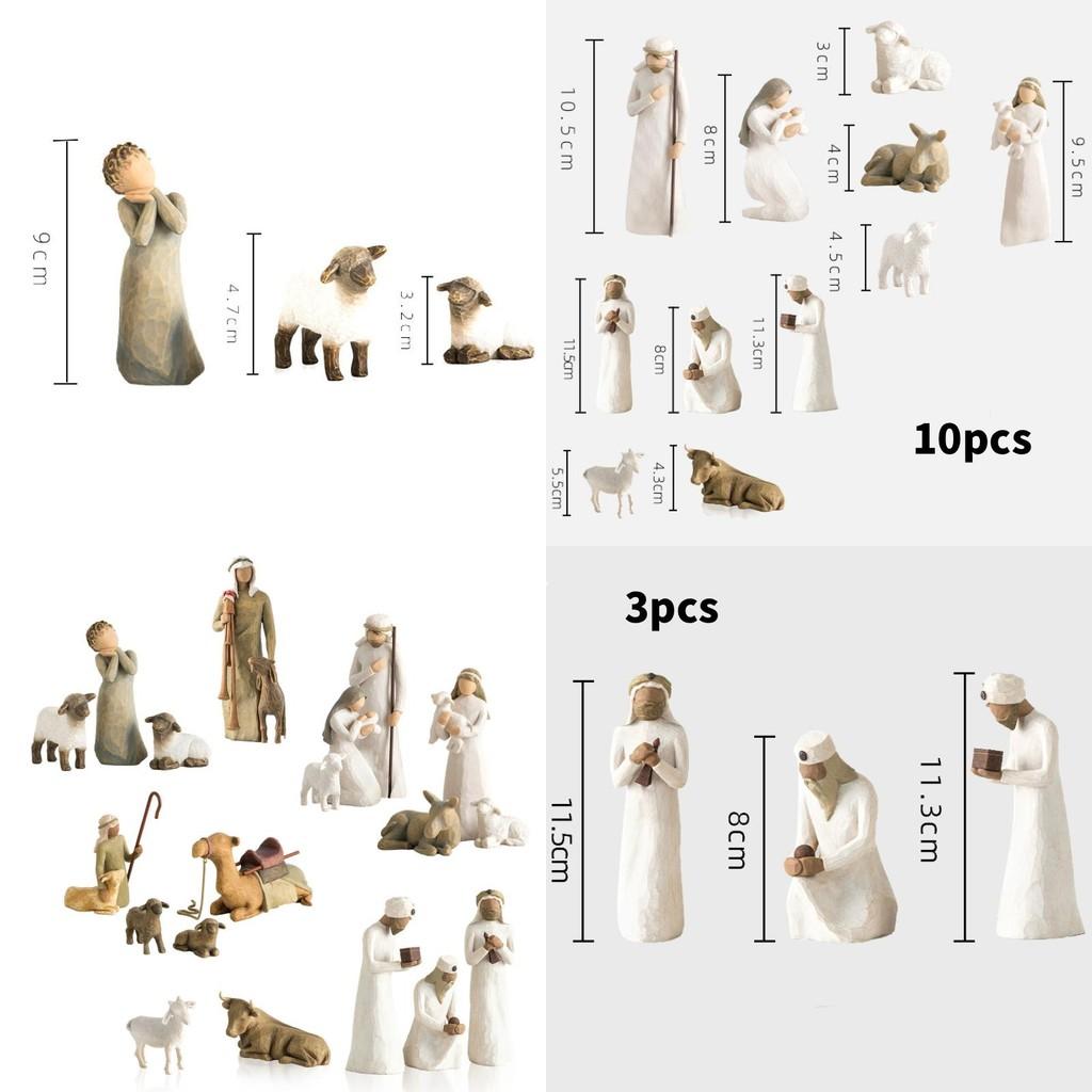 Harz-Krippenset mit Stern und Krippe für Weihnachtsgeschenksammlung