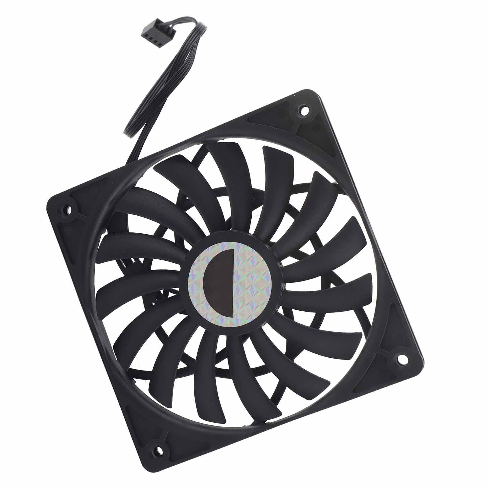 

F12012 Вентилятор охолодження процесора комп ютера Ультратонкий вентилятор охолодження настільного комп ютера (4PIN чорний)