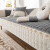 Corduroy Soft Thickening Sofa Cushion Winter Plush Anti Slip Anti Cat Scratch Cushion Solid Color Lace Sofa Cover Cover Cloth