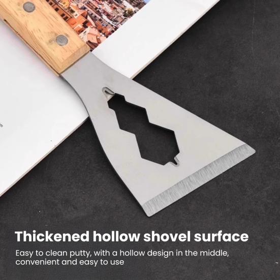 Multi-Function Stainless Steel Scraper Heavy-Duty Putty Knife for Tile Floor Wall Cleaning Rust-Proof Essential Tool for Paint And Adhesive