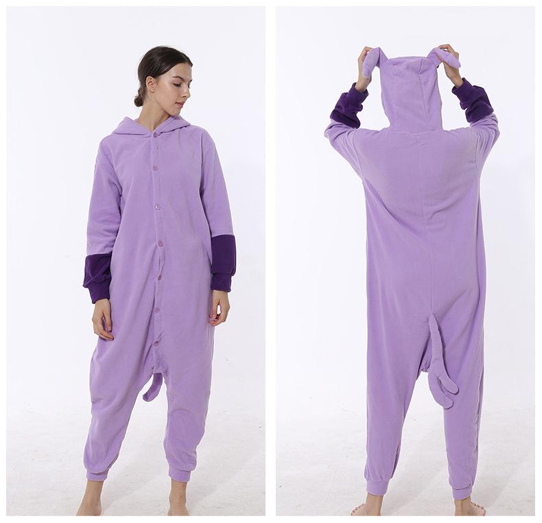 Anime Kigurumi Damen-Pyjama Einteiler Hausanzug Erwachsenen-Pyjama-Anzug Jumpsuit Niedlicher Overall Party-Outfit Schlafanzug