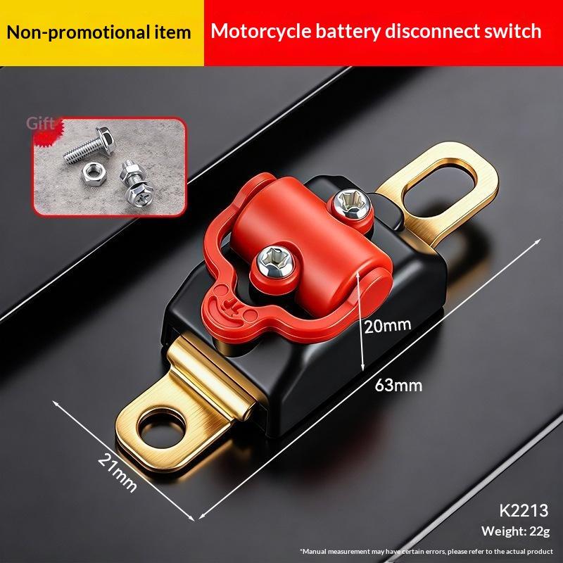 Car Motorcycle Battery Power Isolator Switch 12V 24V Thickened Copper Anti Drain Protector for ATV Boat RV Modification