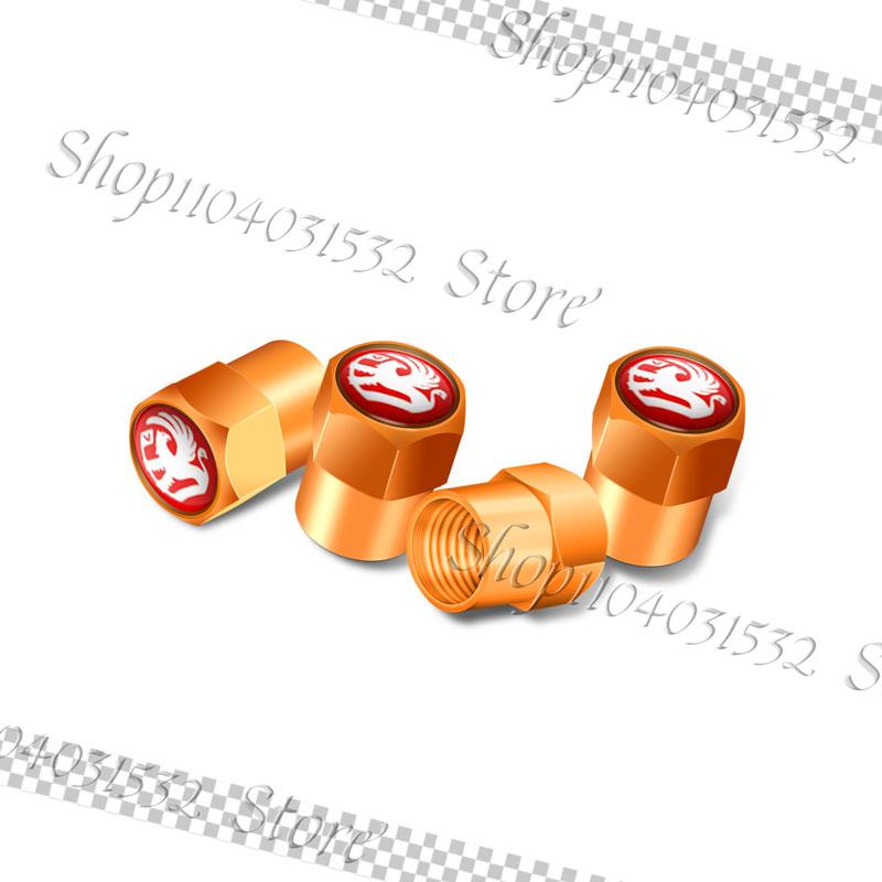 4Pcs Metal Car Styling Tire Valve Caps Tyre Wheel Stem Air Valve Cover For Vauxhall Astra H J G Vectra C Insignia Zafira Corsa