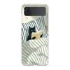 Transparent Phone Case For Samsung Galaxy Z Flip 3 4 5 6 7 Hard Folding PC Z Flip3 Flip4 Cover Dog Cat Couple