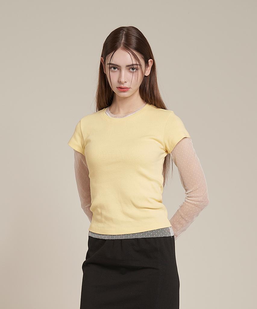 Iteoneolmomeonteu Basic Milano T-Shirt _ Yellow