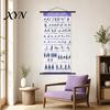 Wellness Wall Art Chair Yoga Chart, Canvas Poster with Hanging Rod And Rope, Gentle Movement Guide Chart for Seniors Beginners Home Stretching