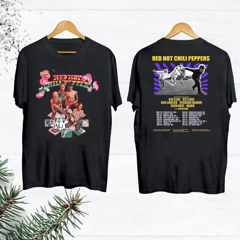 RHCP Tour 2024 Shirt, Red Hot Chili Peppers The Unlimited Love Tour 2024 T-Shirt