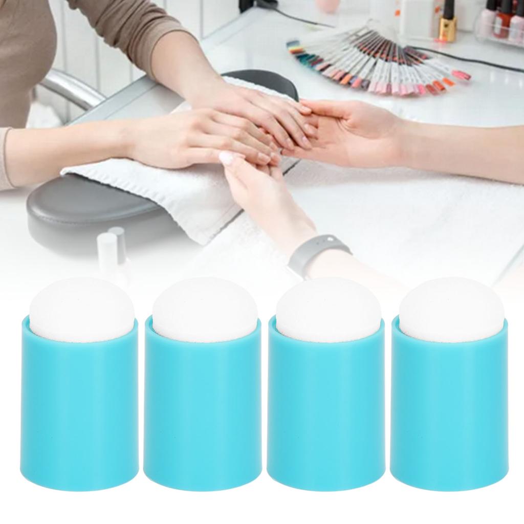 50pcs Ink Pad Smudge Sponge Multipurpose Soft Flexible Lightweight Finger Sponge Daubers for Home Nail Salon