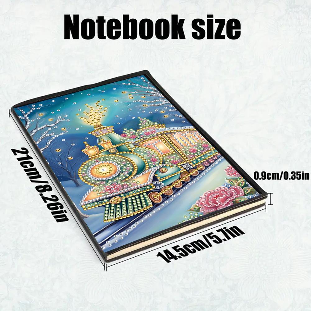 Diamond Painting Diary Book 50 Pages Crystal Notepad Sketchbook A5 Size 5D DIY Diamond Art Painting Notebook Kit