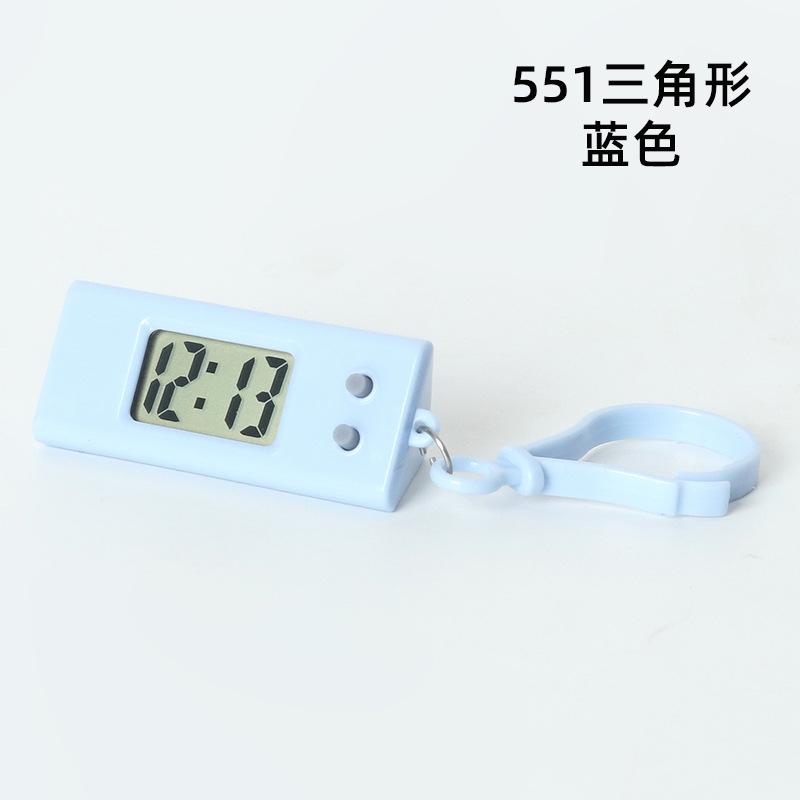 

Портативный электронный брелок-часы Мини карманные овальные подвесные часы Цифровой настольный дисплей времени и даты Необходимые предметы домашнего обихода