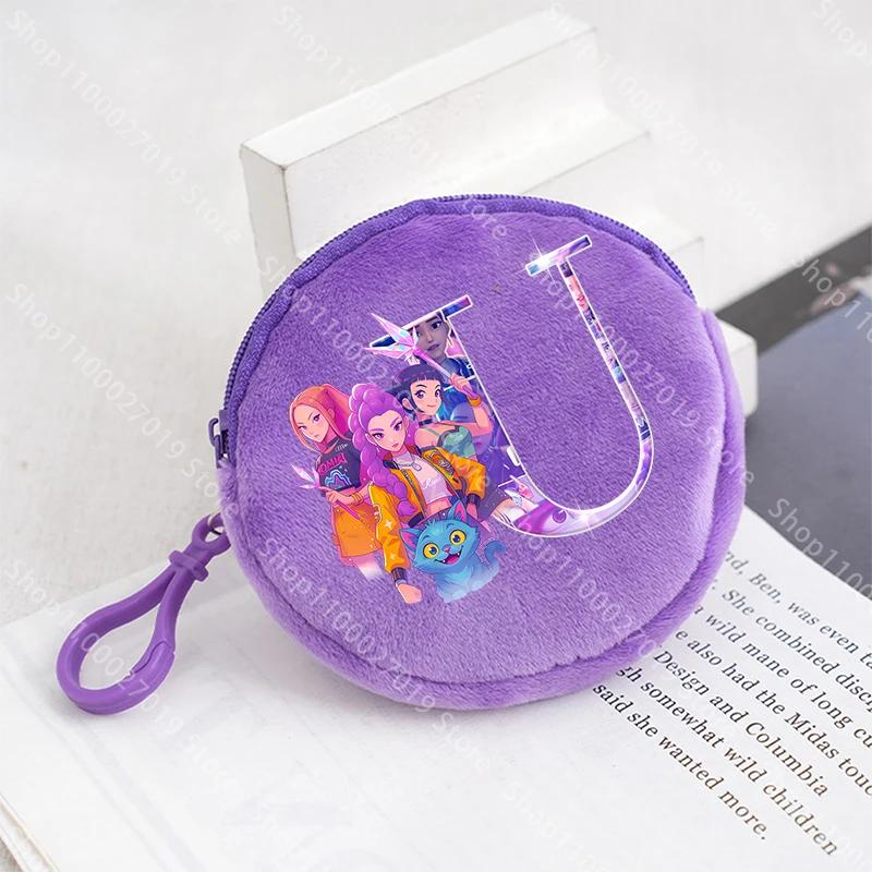 K Pop Demon Hunters Jenter Myntpung Barn Søt Bokstav Tegneserie Trykk Stor Kapasitet Kosmetikkveske Bærbar Håndveske Barn Gaver