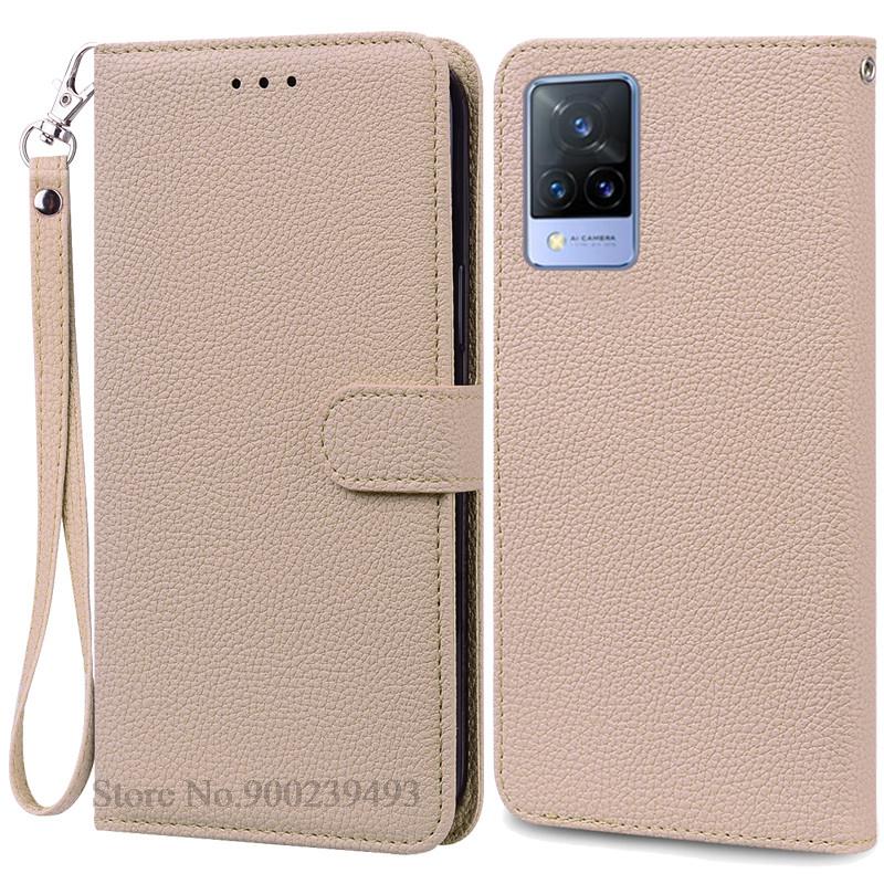 Pro Vivo V21 Pouzdro Silikonové Peněženkové Vyklápěcí Pouzdro na Telefon pro Vivo V2050 V2066 V2108 VivoV21 Kožené Pouzdro Coque pro Vivo V21 5G Fundas