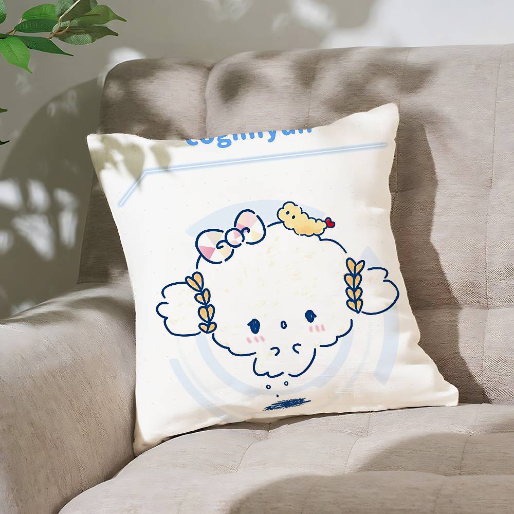 Cute C-COGIMYUN Pillow Case Cushion Cover Soft Cute Throw Pillow Case For Car Sofa Pillowcase Polyester With Zipper