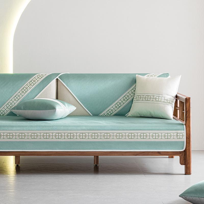 

Подушка для дивана из ледяного шелка, летняя летняя подушка, нескользящая крутая подушка, крутая подушка для сиденья, крутой бамбуковый коврик для лета 70*70