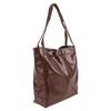 Women PU Leather Shoulder Handbag Fashion Ladies Vintage Handbag Purse Large Capacity Brown