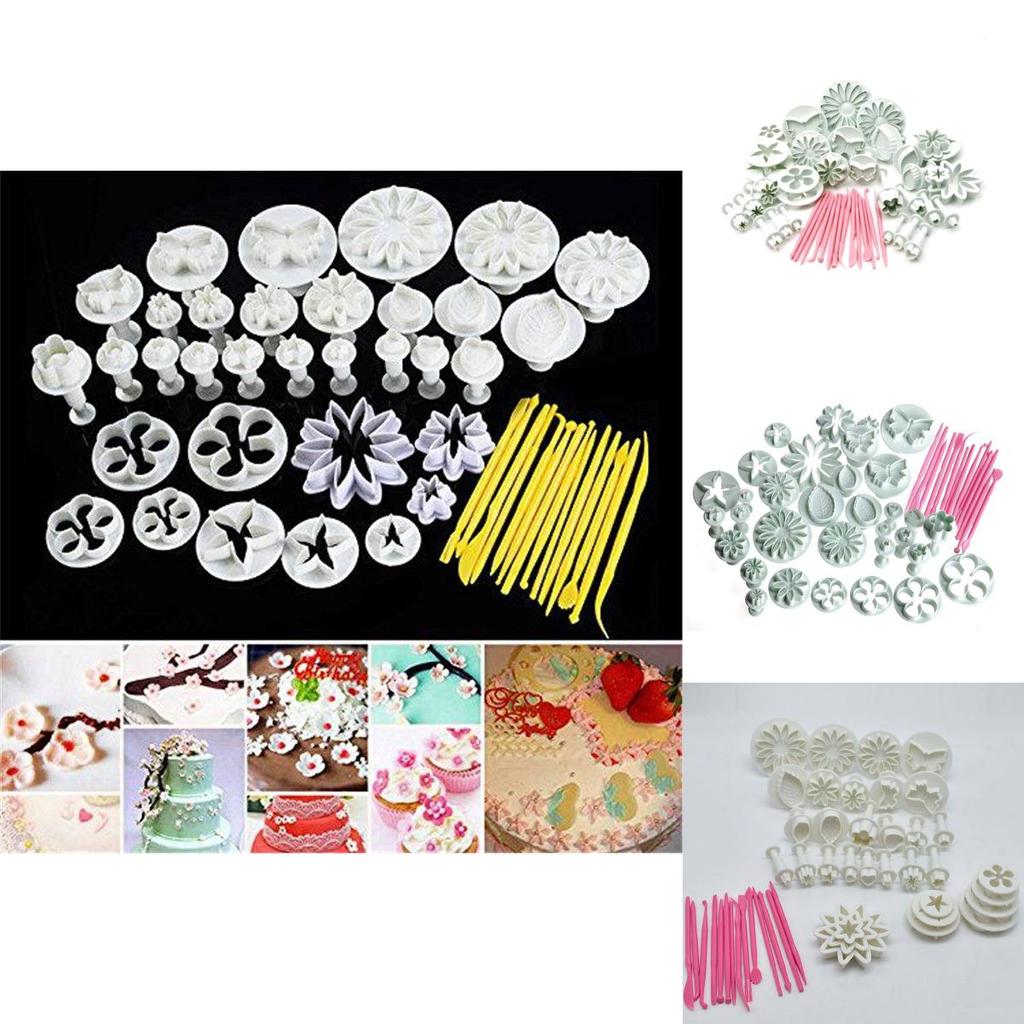 Umfassendes 47-teiliges Sugarcraft Kuchen Dekorieren Fondant Glasur Bäckerei Werkzeugset