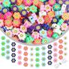 Colorful Bohemian Polymer Clay Beads - DIY Jewelry Accessories Pack