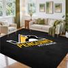 Pittsburgh Penguins Design Crystal Velvet Rug Soft Decorative Mat for Bedroom Entrance
