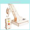 Diy Science Experiment Infrared Induction Remote Control Crane Wooden Material