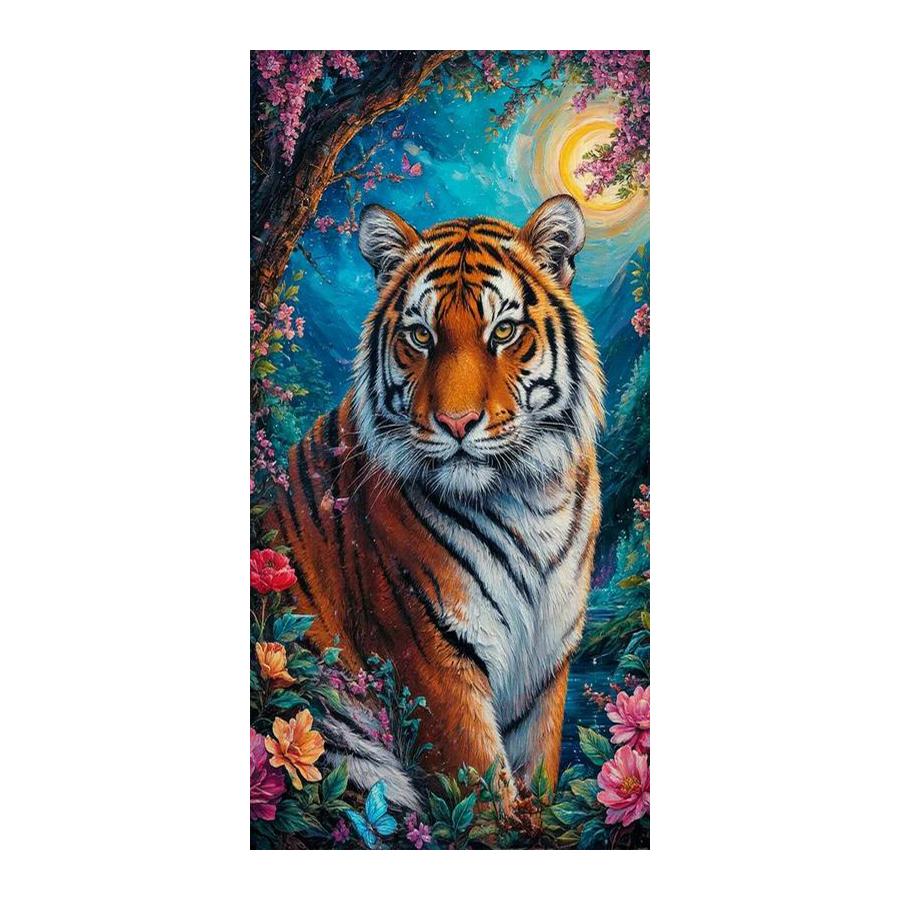 Tijger Grote Maat Diamant Schilderen Nieuwe Collectie Wilde Dieren Diy Volledig Vierkant Rond Boor Strass Borduurwerk Mozaïek Kruissteek Kits Muur Decor