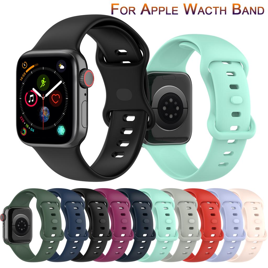 Sport Für Apple Watch Se 6 5 Armband 44mm 42mm Uhrenarmband Smartwatch Armband Serie 7 5 4 3 2 1 40mm 38mm Zubehör Correa