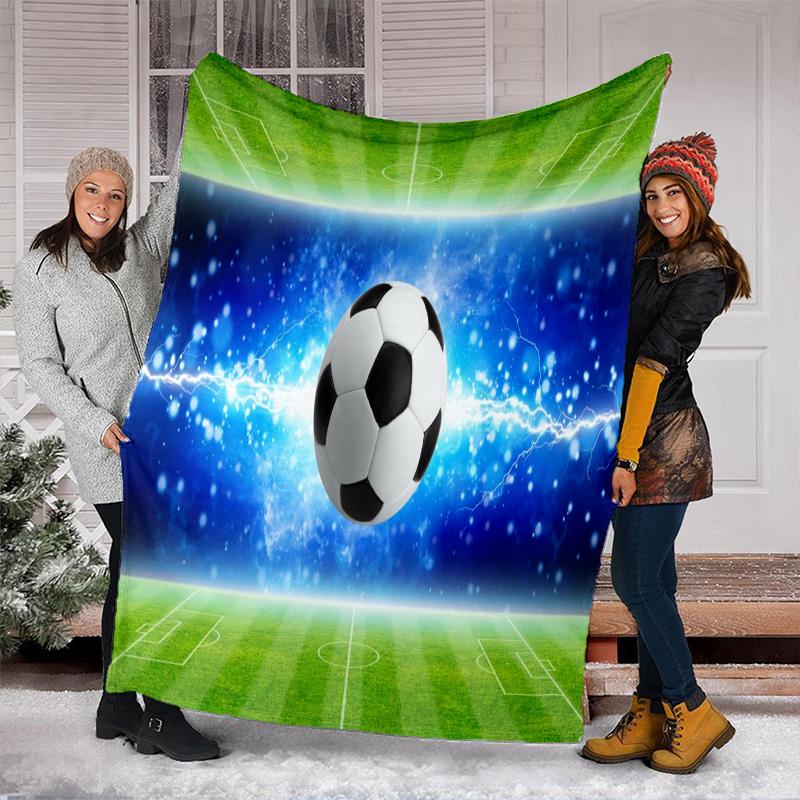 Football Blanket Perfect All Seasons Soft Comfortable Sofa Office Nap Travel Birthday Gift Christmas Present