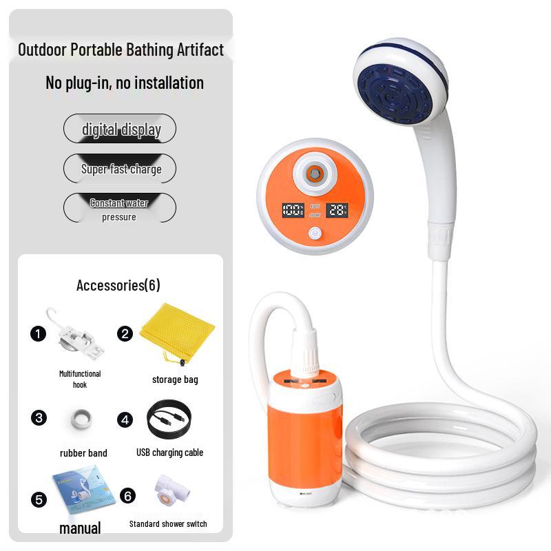 Electric Shower Head for Pet and Outdoor Camping Bathing