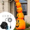 Blower For Inflatables Inflating Decorations Inflator 12V 1.5A Quiet Inflatables Blower With 5 LED Lights For Christmas Beach