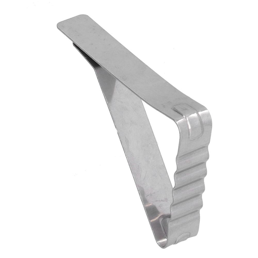 24 PCS Stainless Steel Table Cloth Holder Triangle Stable Durable Picnic Table Clips Windproof Heavy Duty Table Cover Clamp