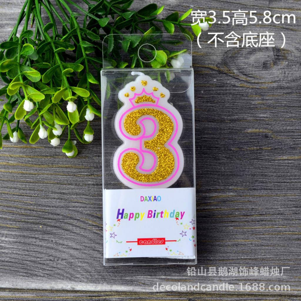Digital Birthday Candles Baby First Birthday Party Candles