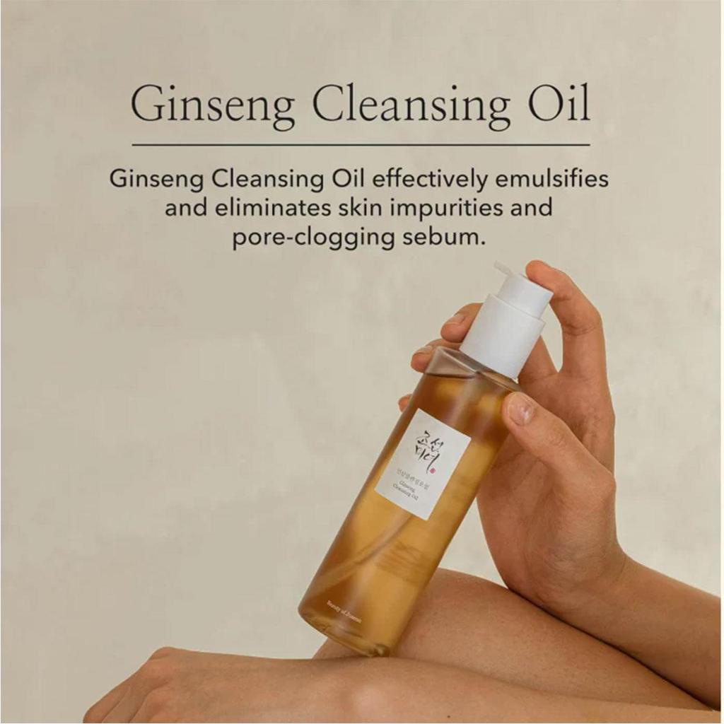 Beauty of Joseon Ginseng Reinigingsolie 210ml, Milde Reiniging, Diepe Make-up Verwijdering, Hydraterend, Niet-Vet, K-Beauty, Koreaanse Make-up