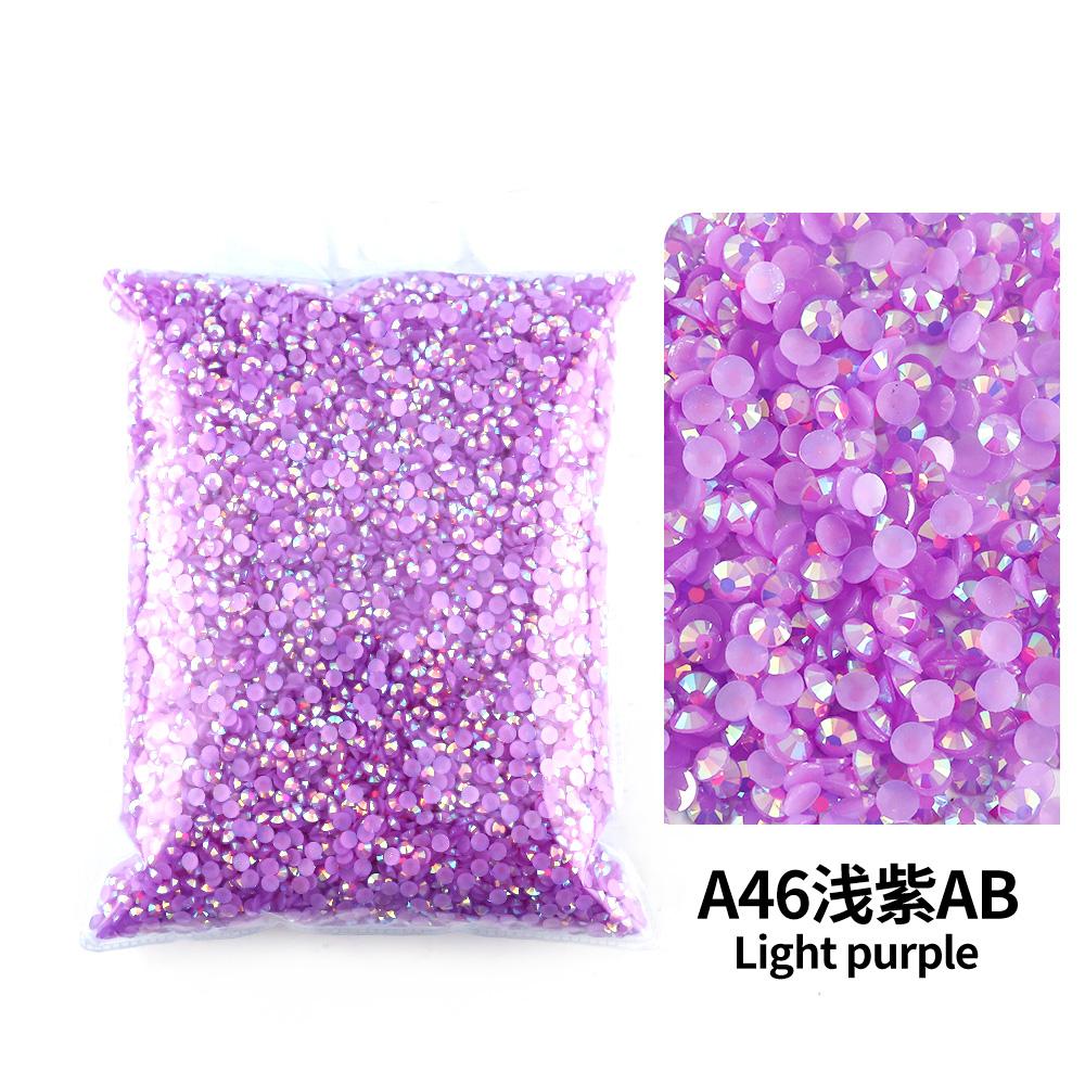 Wholesale Bulk Resin Rhinestone Jelly Color AB transparent AB 2mm,3mm,4mm,5mm,6mm Facets FlatBack Nail Art Garment Decoration