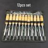 12-Piece Wood Carving Knife Set for Woodworking and Root Carving