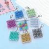 9-Key Decompression Luminous Colorful High-Transparency Toy Tetris Keys 3 * 3 Mechanical Keyboard Explosive Pendant