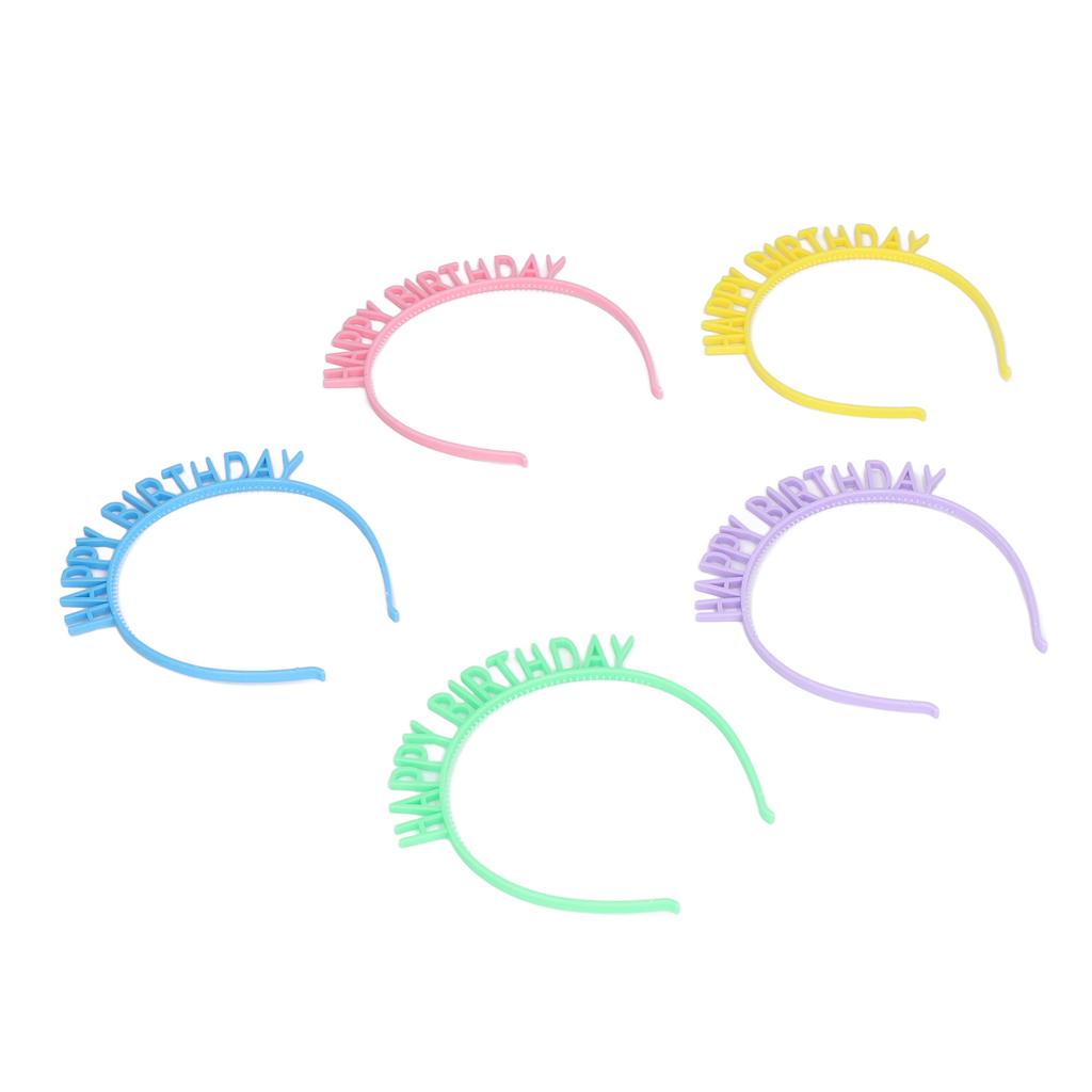 10 st Födelsedagshårband Ljusa Rika Färger Lättvikt Bekväm Utsökt Hållbar Grattis på Födelsedagen