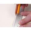 SLIP-ON Aluminum Ruler 15cm Black B-DAR-2802 with Cutter and 0cm Marking
