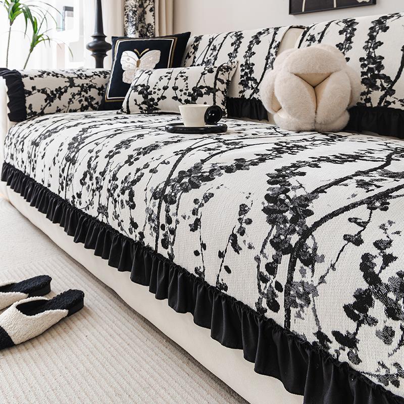 Chenier Sofa Cover Cover Cloth Four Seasons Universal Non-Slip Seat Cushion  New French Retro Style Sofa Cushion
