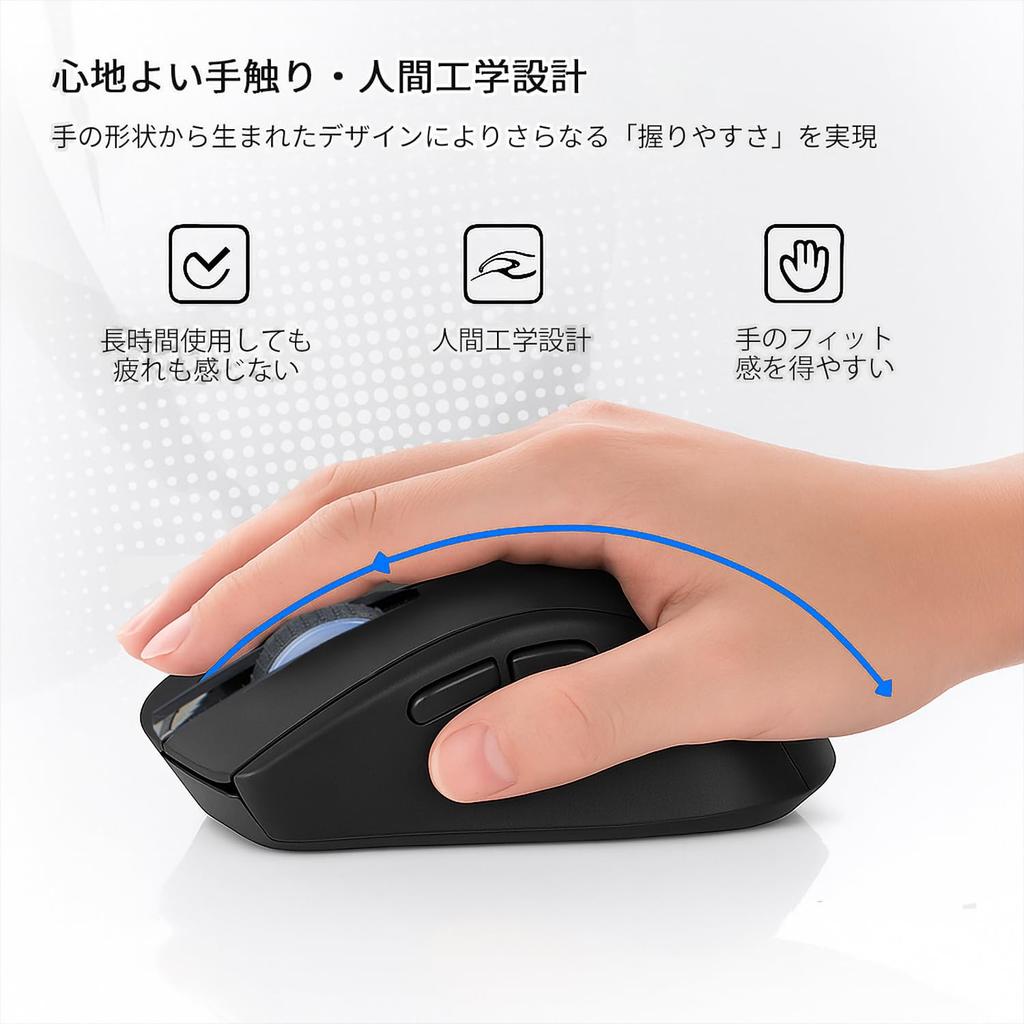 Wireless Mouse High Precision Quiet Wireless Mouse with DPI Bluetooth Instant Easy to Easy Portable [2025 & Sensitivity] Back/Forward Buttons, 5-Level