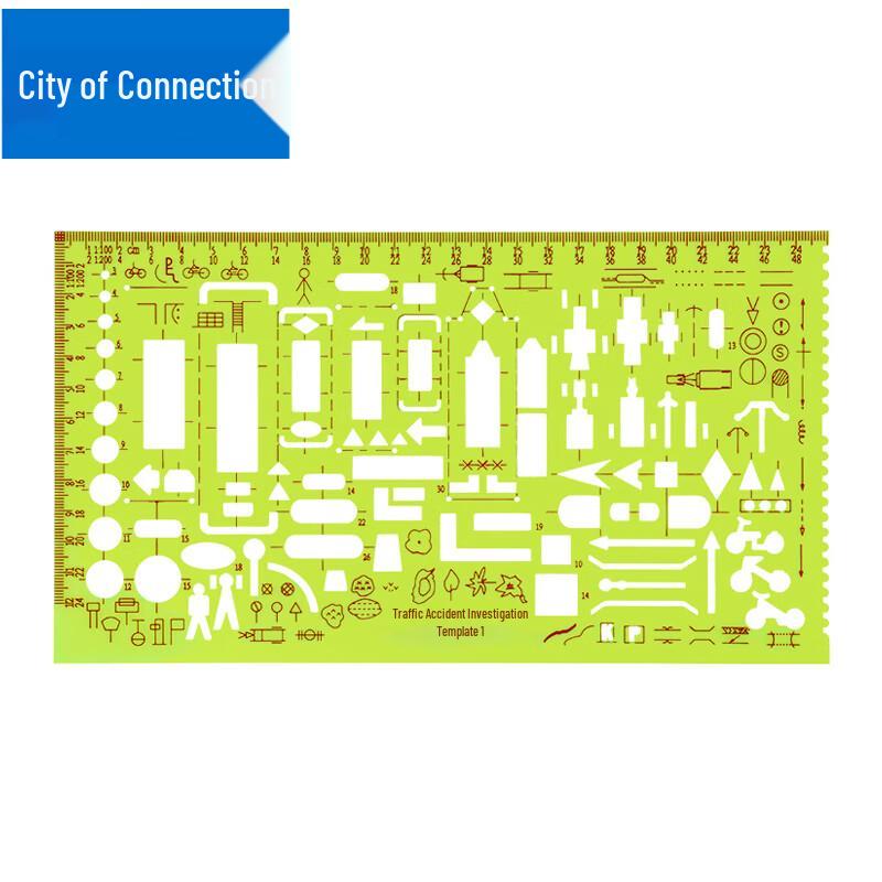 Шаблон-линейка для составления схемы ДТП