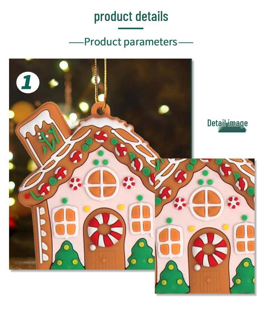2024 New Gingerbread Man & House Christmas Ornaments DIY Holiday Scene Decorations