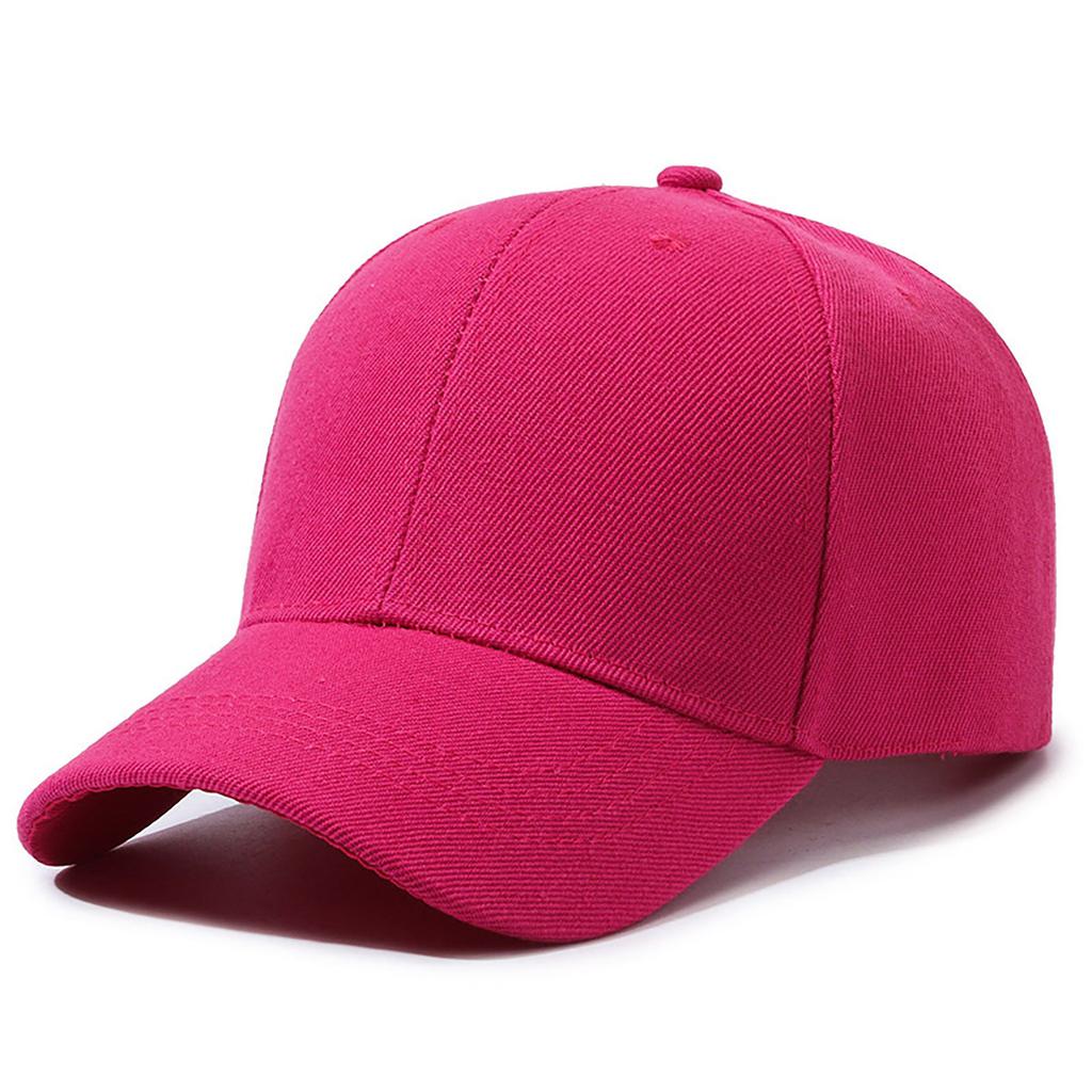 Custom Printed PVC Light Board Adult Baseball Caps Solid Color Peaked Cap Embroidered Logo 6-Panel Adjustable Four Seasons Work